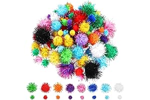 100Pcs Craft Pom Poms Balls: Premium DIY Arts and Crafts Essential