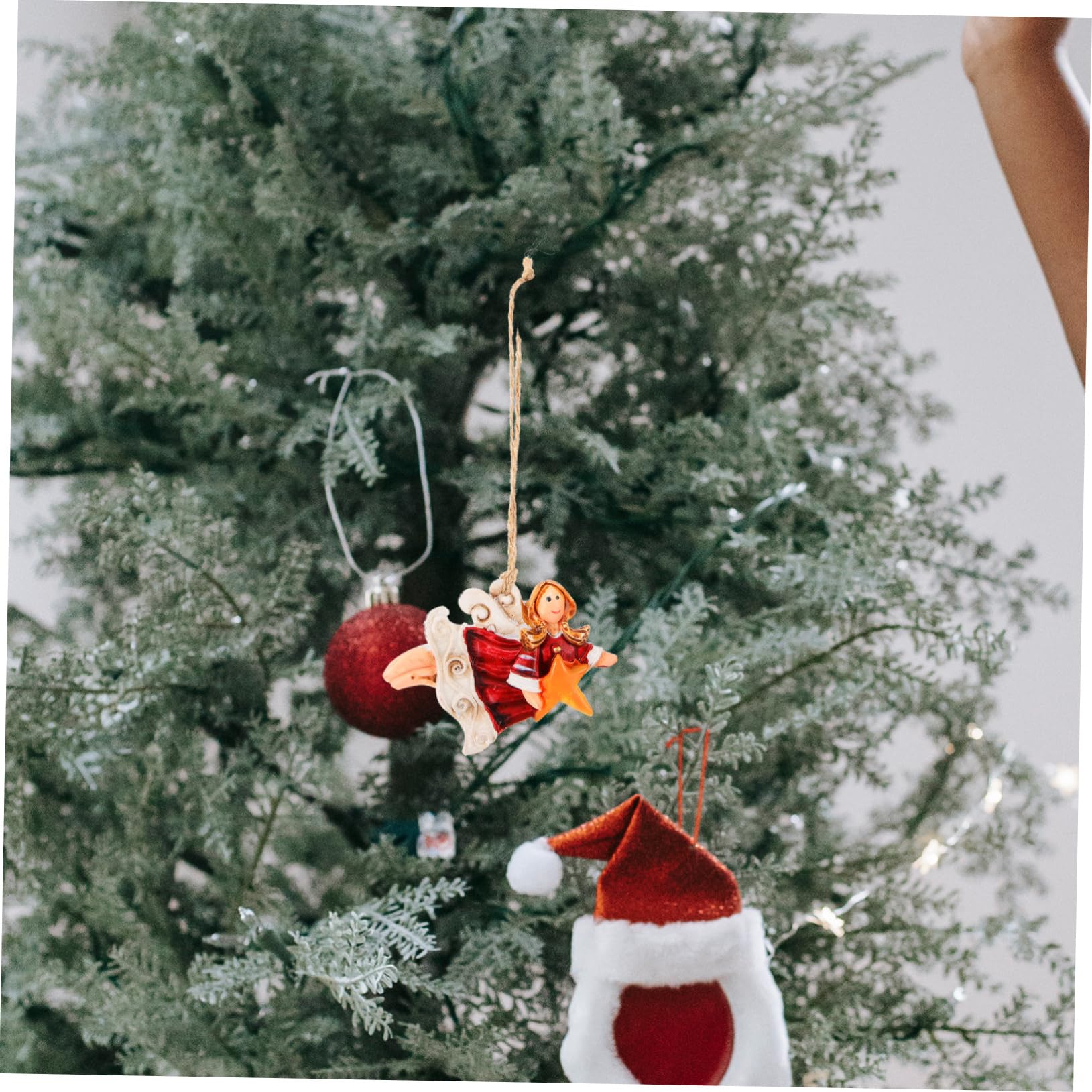 Cabilock 4 Set Ciondolo Angelo Di Natale Decorazioni Natalizie Addobbi Natalizi Ornamenti Natalizi Centrotavola Natalizi Ornamenti Per Albero Di Natale Decorazioni Angelo 4 pezzi * 4