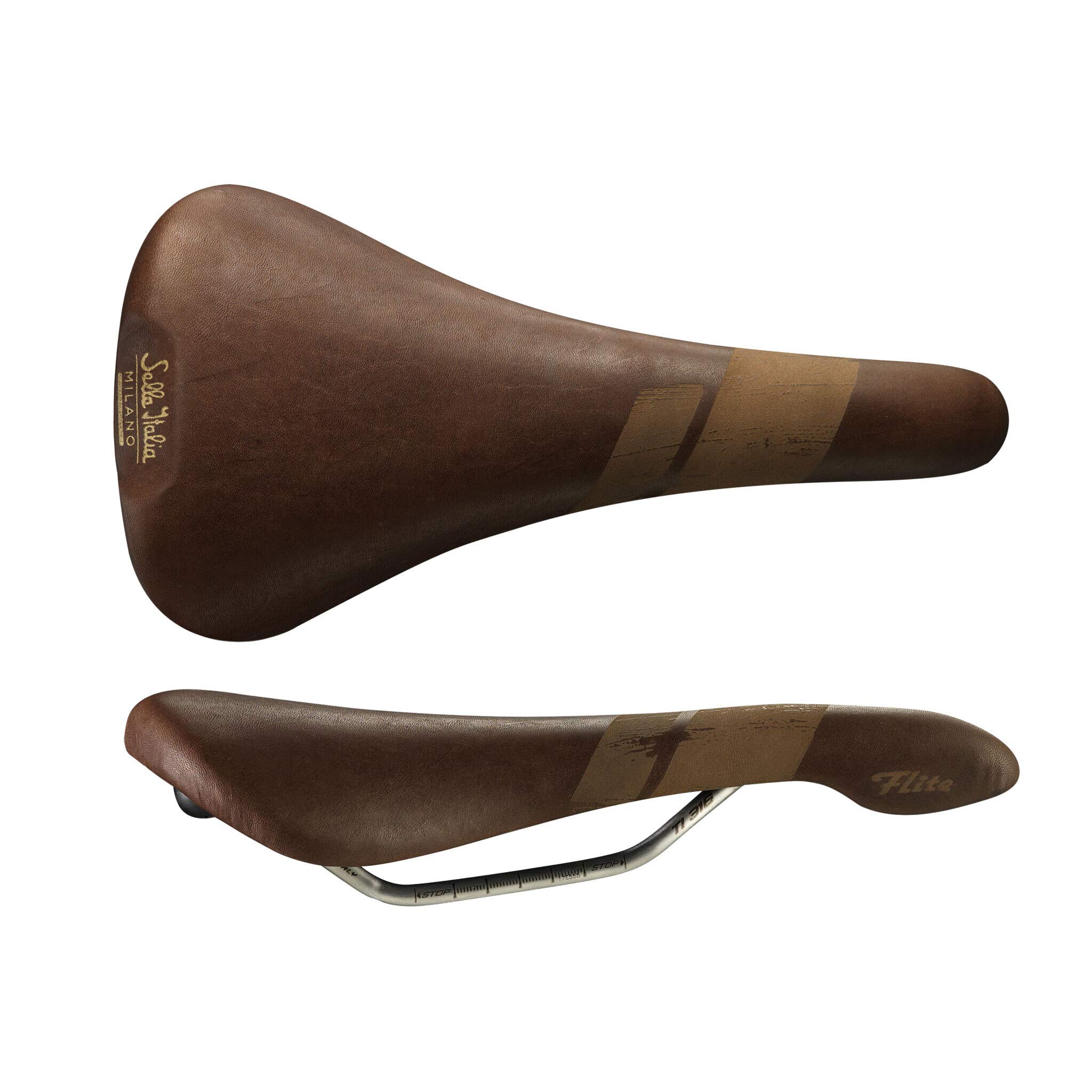 Flite Bullitt Vintage Saddle: Brown, L1
