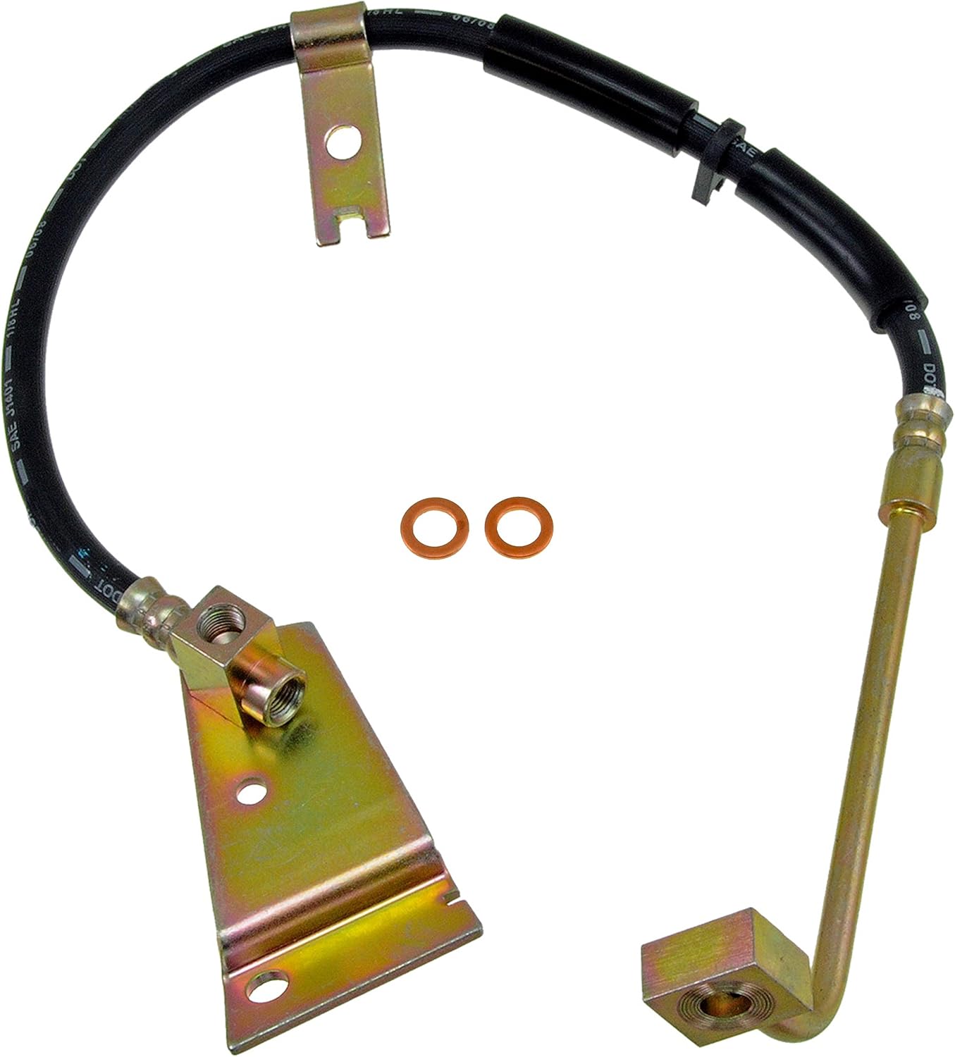 Dorman H381161 Front Driver Side Brake Hydraulic Hose Compatible with Select Dodge Models