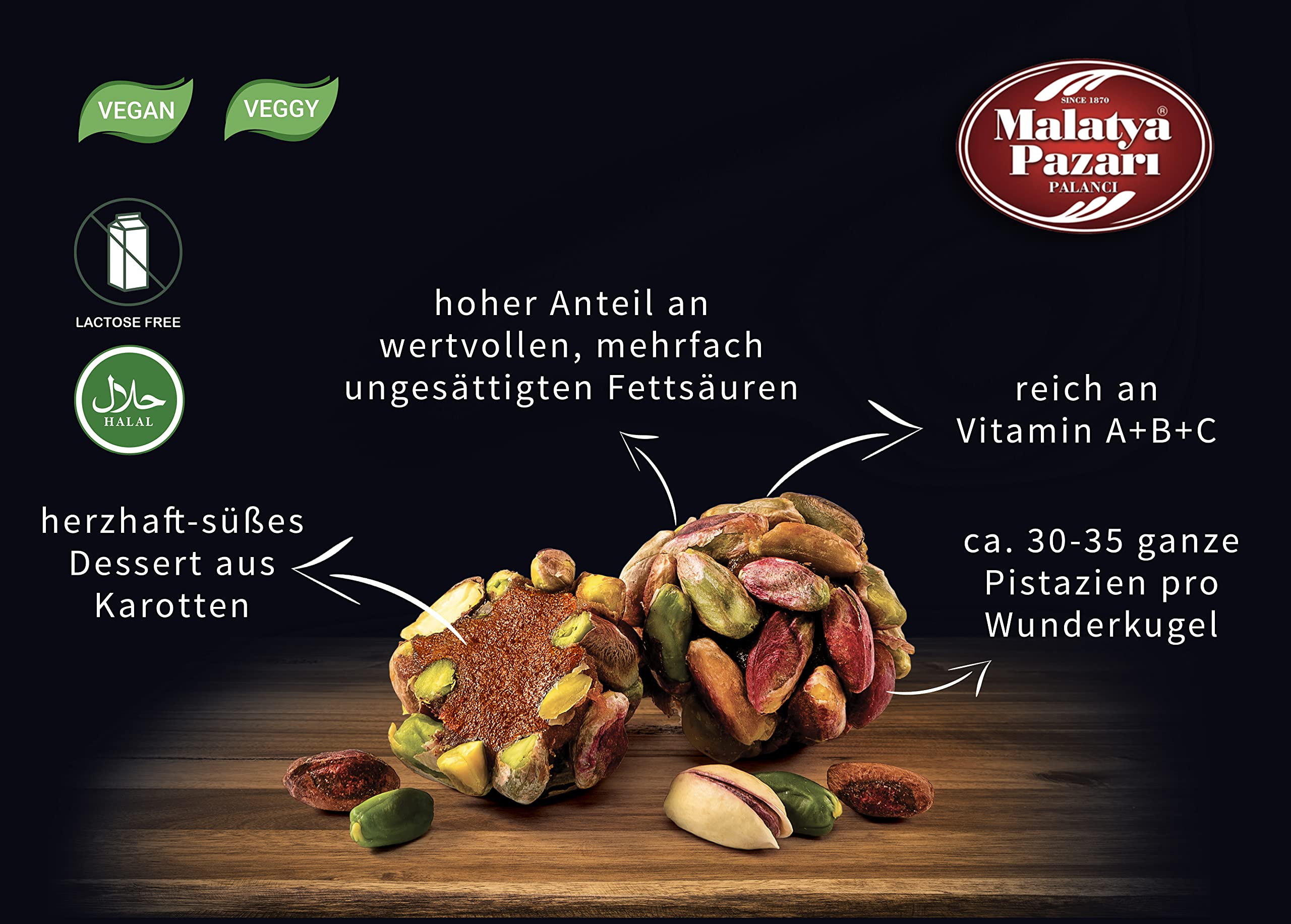 Palanci | Bombones Rayiha | Snacks saludables 200 gr | Mezcla de caramelos veganos | bajo en azúcar | albaricoques secos, pistachos, almendras, nueces en almíbar de uva | Frutos Secos | set de regalo
