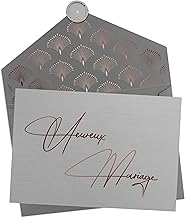Joli Coon - Carte de mariage - Heureux Mariage Originale - Carte félicitations mariage avec enveloppe et sceau de cire