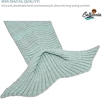 Vista 4 de Catalonia Manta de cola de sirena con correa antideslizante para el cuello