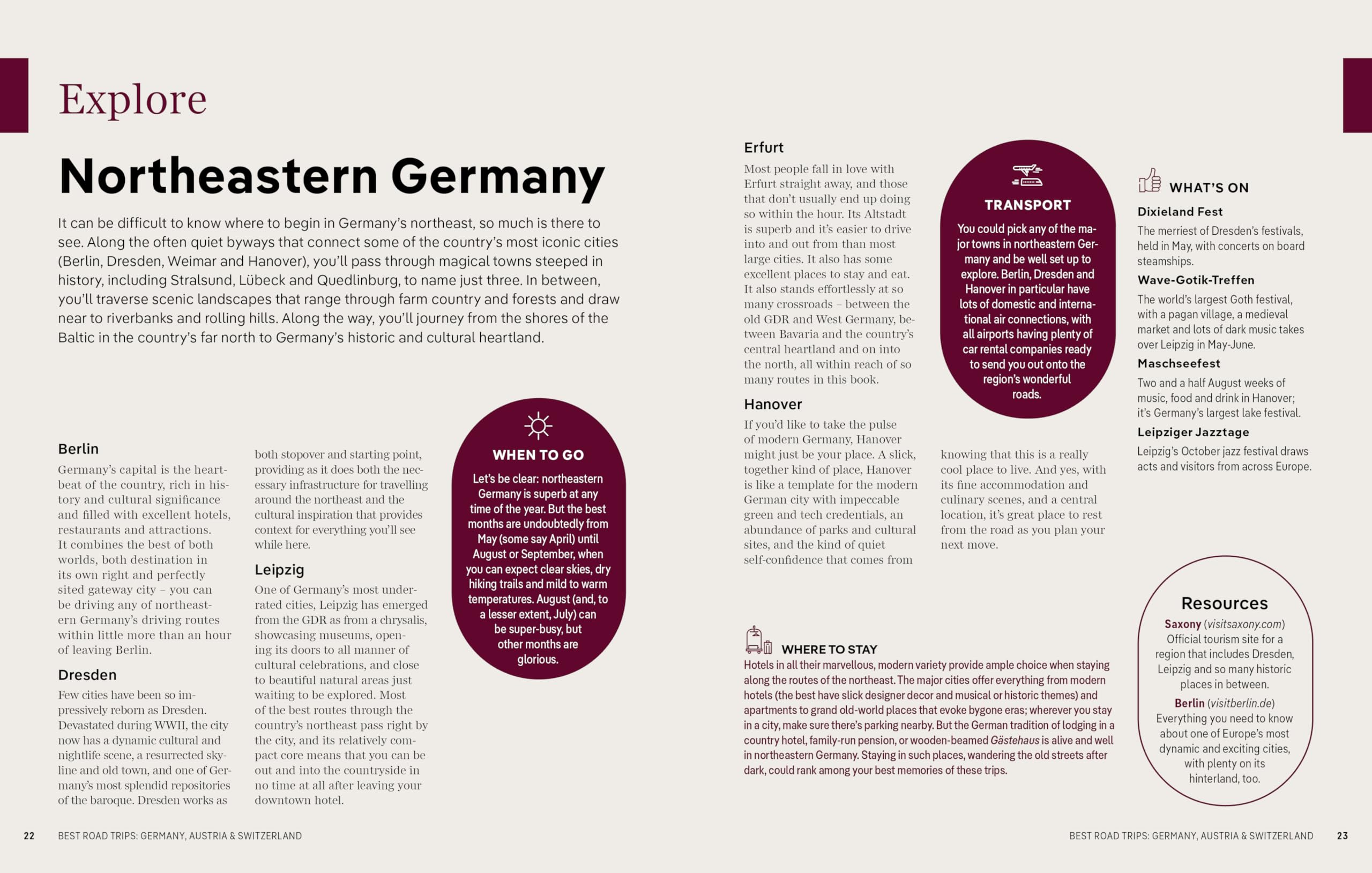 Best Road Trips Germany, Austria & Switzerland 3ed -anglais-: best road trips : escapes on the open road
