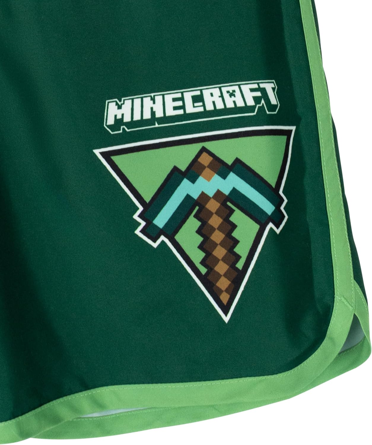 Minecraft Raglan Rash Guard and Swim Trunks UPF 50+ Outfit Set Little Kid to Big Kid Sizes (4-18-20)