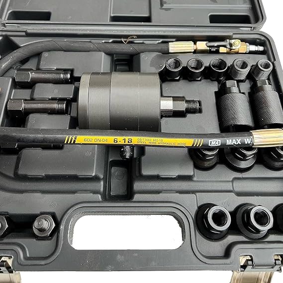 Diesel Injector Puller Kit, Air Vibration Injector Removal Tool Kit 21pcs, Kit Slide Hammer and Bearing Puller for Diesel Engines, car engine injector removal puller