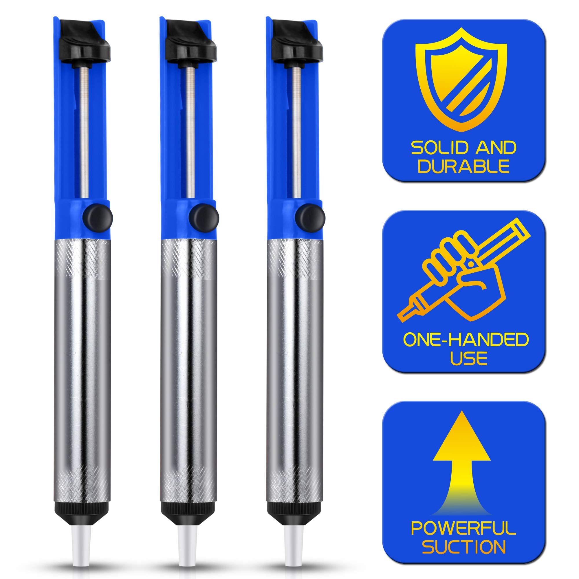 Soldadura ventosa desoldadora bomba de vacío herramienta de extracción de soldadura 3 piezas/paquete