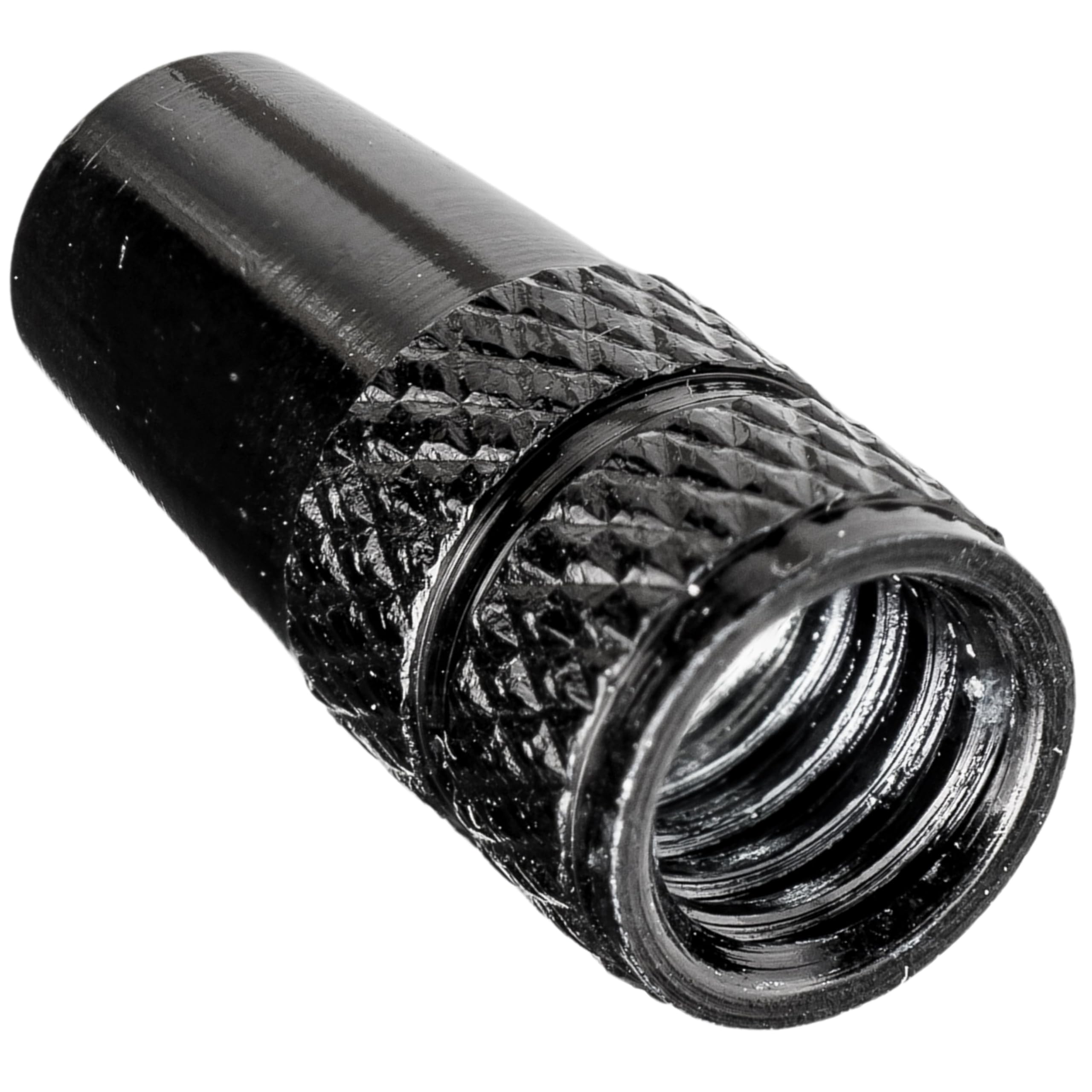 Tappo Valvola in Alluminio, 4 pezzi, in Nero, cappucci parapolvere nericompatibili con valvole Presta e francesi, coperture per copertoni camere d'aria, Coprivalvola bici, Tappi copri valvola cappucci