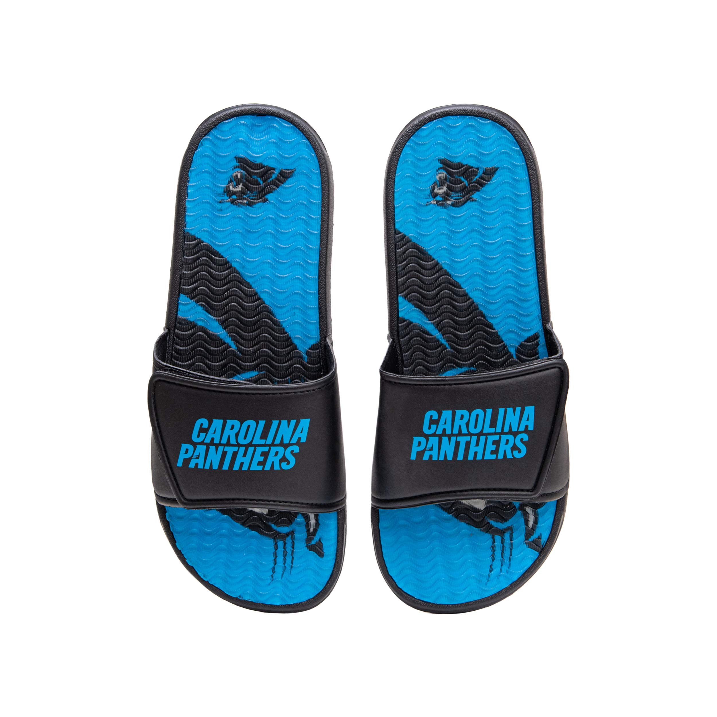 FOCO Men's NFL Team Logo Sport Shower Foam Slide Flip Flop Sandals