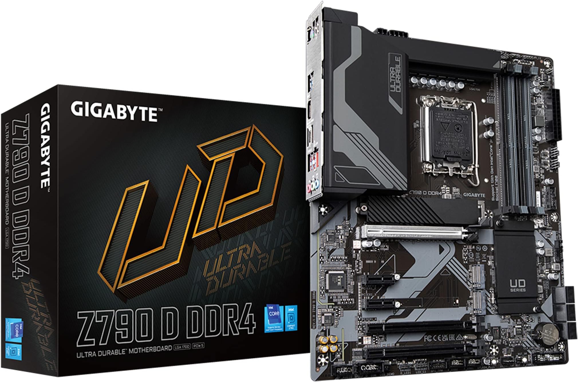 GigabyteZ790 D DDR4 (LGA 1700/ Intel/ Z790/ ATX/ DDR4/ Triple M.2/ PCIe 5.0/ USB 3.2 Gen2X2 Type-C 2.5GbE LAN/PCIe EZ-Latch/Multi-Key/Motherboard)