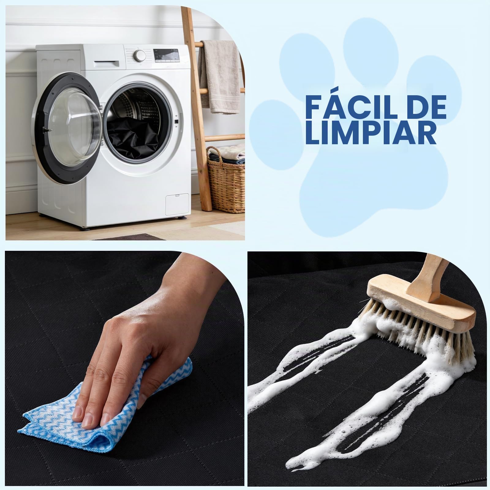 Pecute Funda Maletero Coche Perros, Funda Maletero Coche Perros Impermeable, Protección anticolisión de Esponja, Housse Voiture Chien para SUV-L