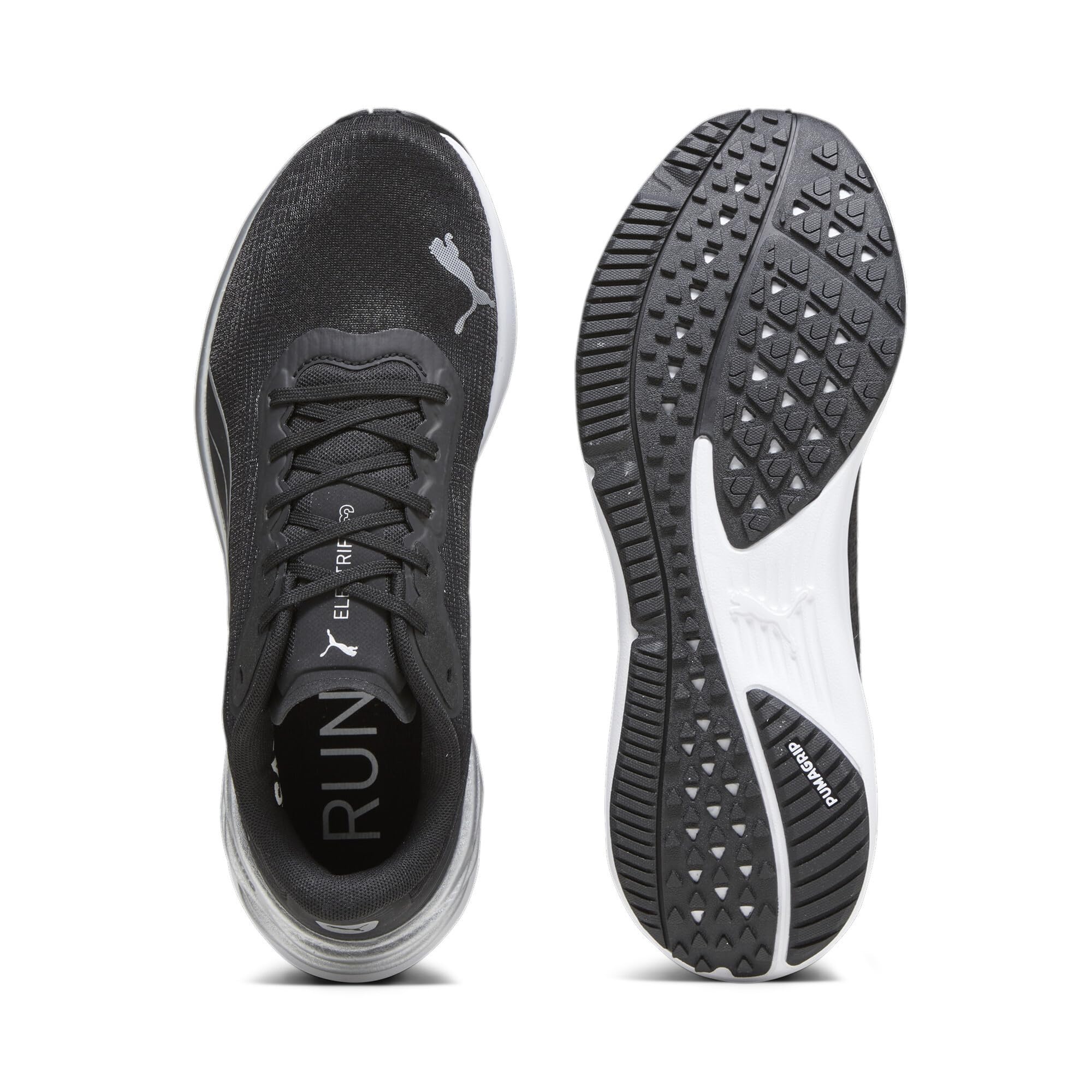Puma Electrify Nitro 3, buty do biegania Unisex dla dorosłych, Black Silver, 42 EU, Puma Czarny Puma Srebrny, 42 EU