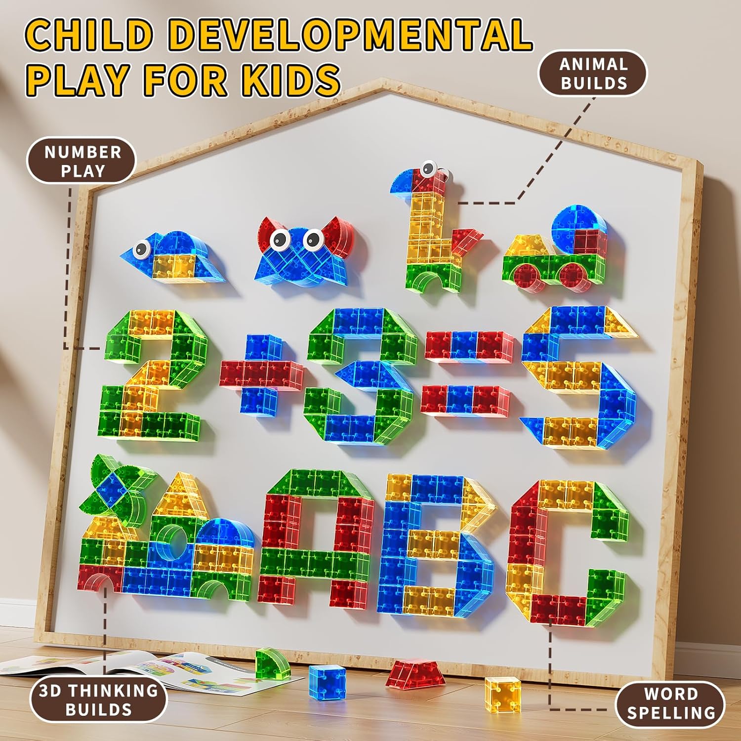 Magnet Toy for Toddlers 3-5, 115 Pieces Magnet Building Toys for Kids 4-8, Preschool Educational Christmas Birthday Gifts Toys for Kids Ages 3-5 Year Old Boys and Girls