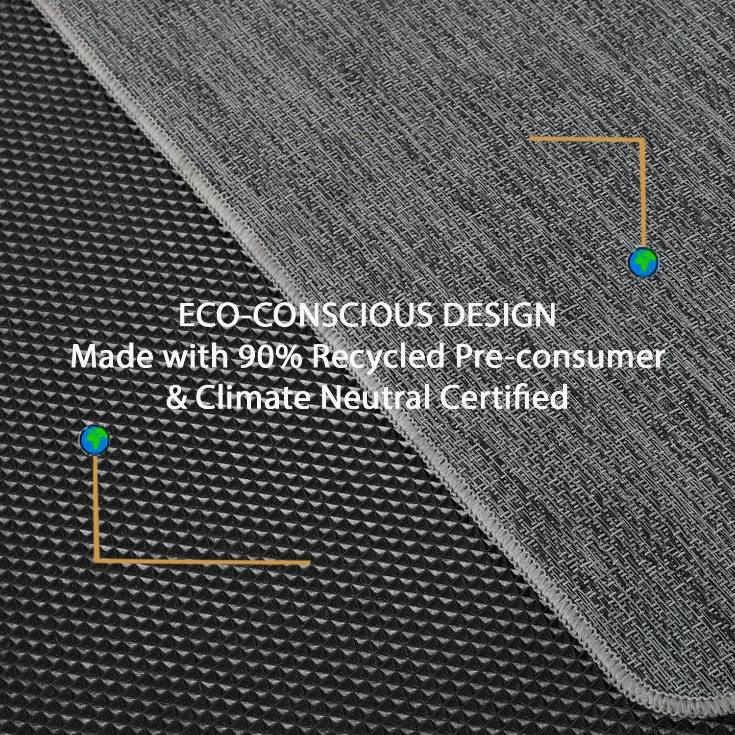 Chair Mat for Hardwood Floor, 36" x 48" Heavy Duty Office Chair Mat for Rolling Chairs, Anti Slip, Computer Chair Desk Mat, Floor Protector for Home Office, Graphite Texture