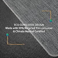 Vista 4 de Alfombrilla para Silla para Piso de Madera Dura y Baldosas, 47" x 60" Alfombrilla de Oficina Resistente para Sillas con Ruedas, Antideslizante, Sin