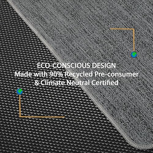 Miniatura 4 de Alfombrilla para Silla para Piso de Madera Dura y Baldosas, 47" x 60" Alfombrilla de Oficina Resistente para Sillas con Ruedas, Antideslizante, Sin