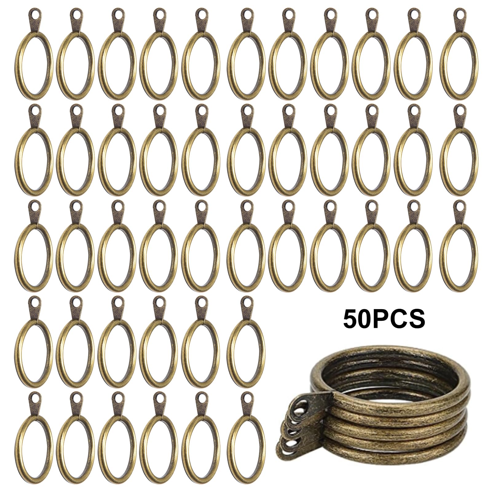 50Pcs Metal Curtain Rings - Image 4