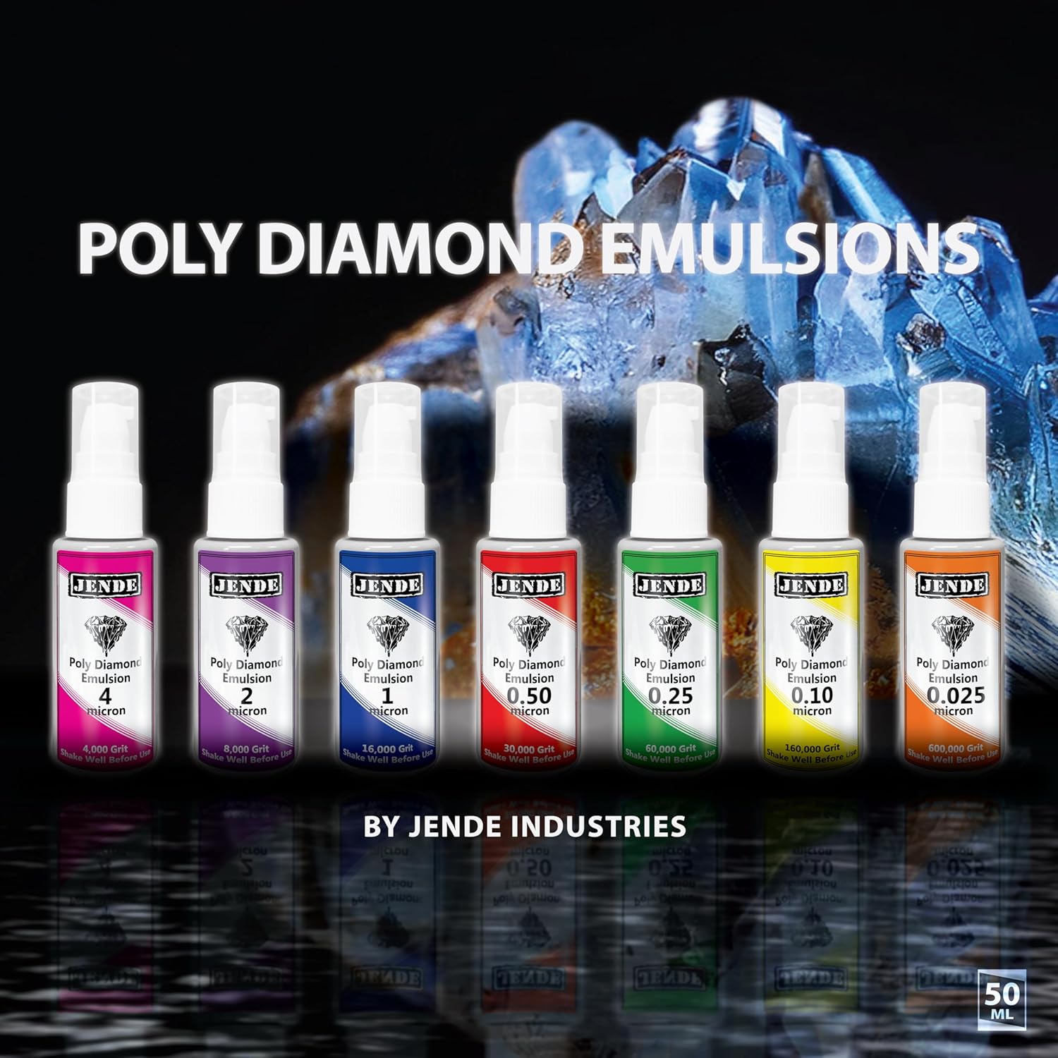 Jende 0.25 Micron Poly Diamond Stropping Emulsion 50ml-Knife Stropping Compound