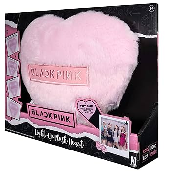 BLACKPINK クッション Blackpink Light-Up Plush Heart, Glows with 4 Different Light