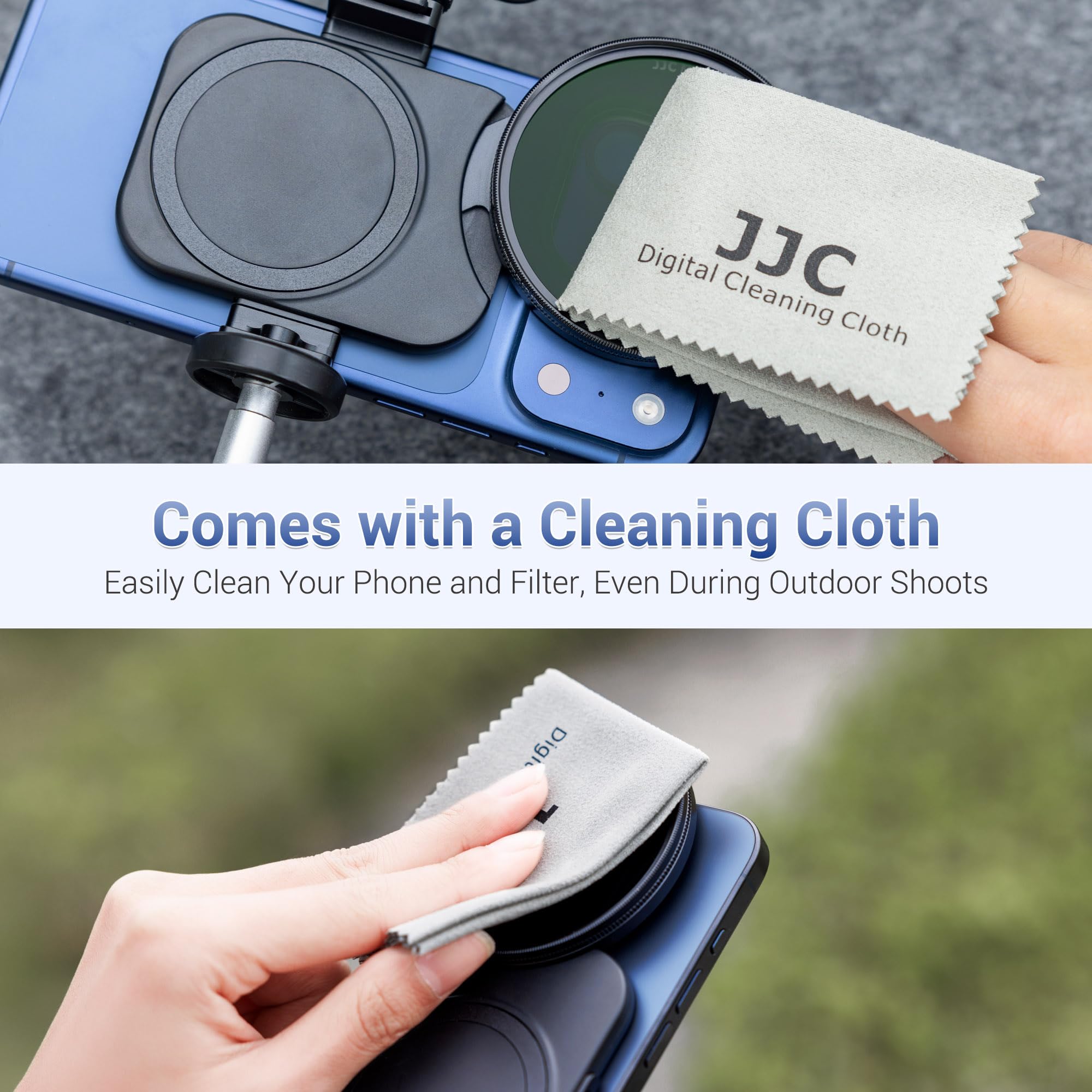 JJC Adattatore magnetico per filtro obiettivo telefono da 67 mm con filtro CPL per iPhone 17/16/15/14 Pro Max, 17/16/15/14 Pro, 17/16/15/14 Plus, 17/16/15/14, kit filtro CPL per iPhone