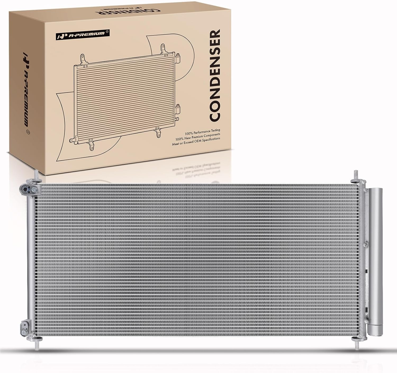 A-Premium Air Conditioning A/C Condenser Compatible with Acura TLX 2015-2020 2.4L 3.5L, Replace# 4503, 80110TZ3A01