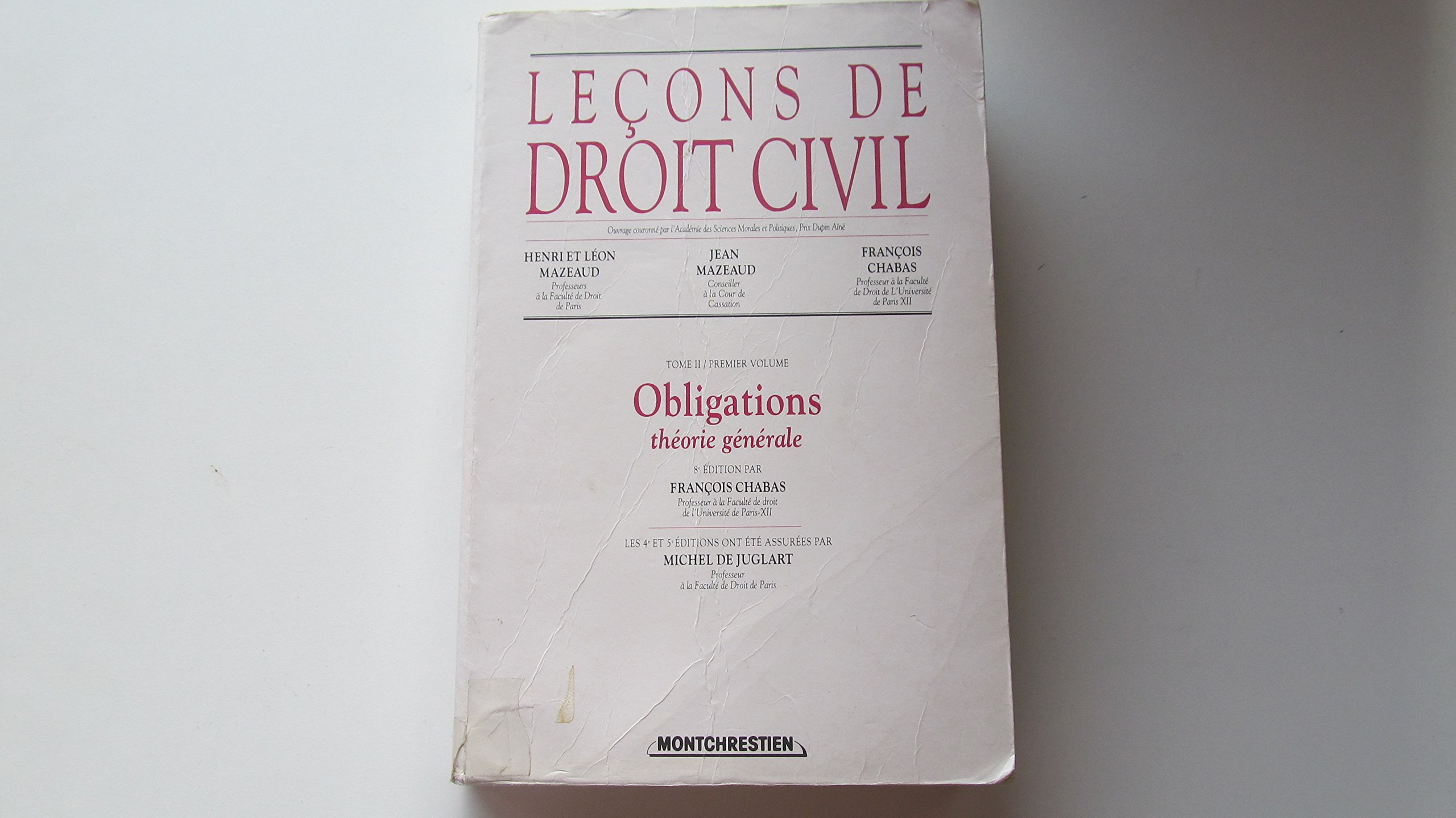 OBLIGATIONS : THÉORIE GÉNÉRALE - 9ÈME ÉDITION (2)