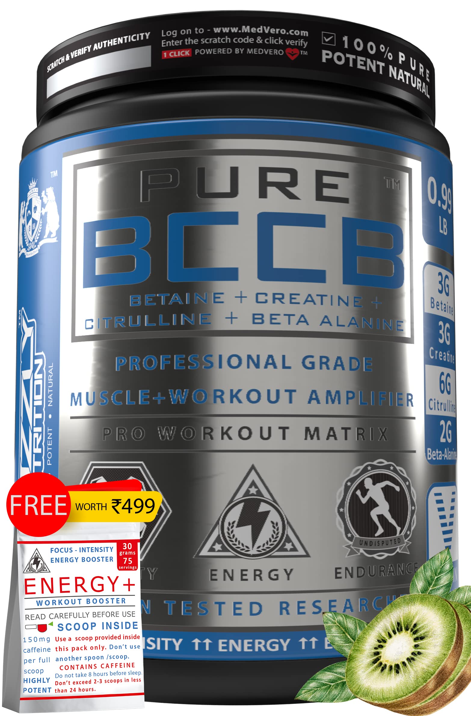 Grizzly Nutrition - Pure Bccb, Betaine, Creatine, Citrulline, Beta Alanine - Muscle Growth Formula, Pre Workout, Intra Workout 450Grams, Free Caffeine - Powder (B095VSG6T5) Amazon Price History, Amazon Price Tracker