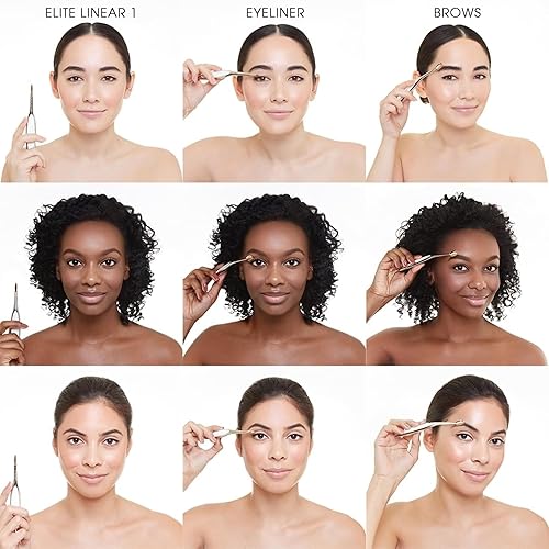 Miniatura 10 de Artis Elite Linear 1 Brocha de maquillaje Forro preciso perfecto Similar líneas de cejas Línea superior de pestañas o pestañas inferiores