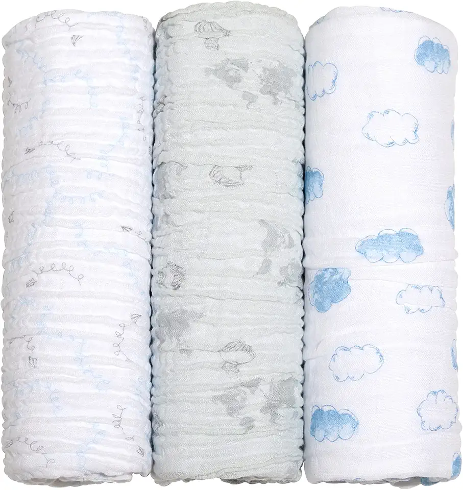 Papi Textil Cueiro Swaddle Soft Bamboo Mami 1,20M X 1,20M Contem 03 Unidades