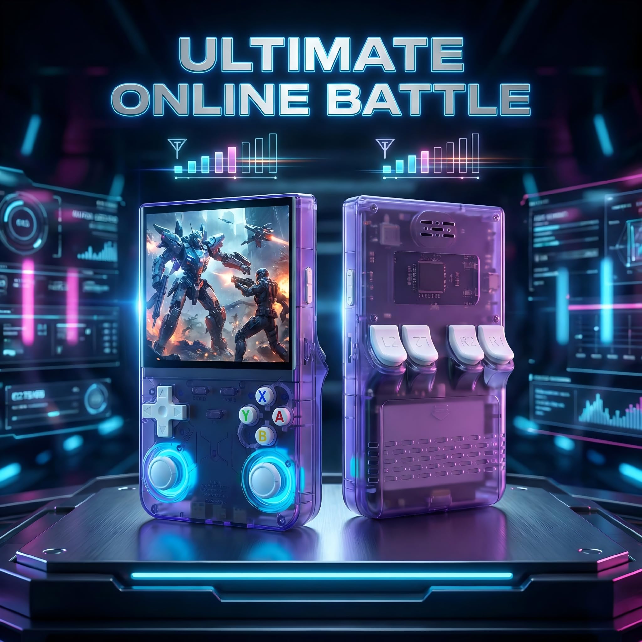 Amazon.co.jp: R36 ウルトラレトロハンドヘルドゲームコンソール、4.0