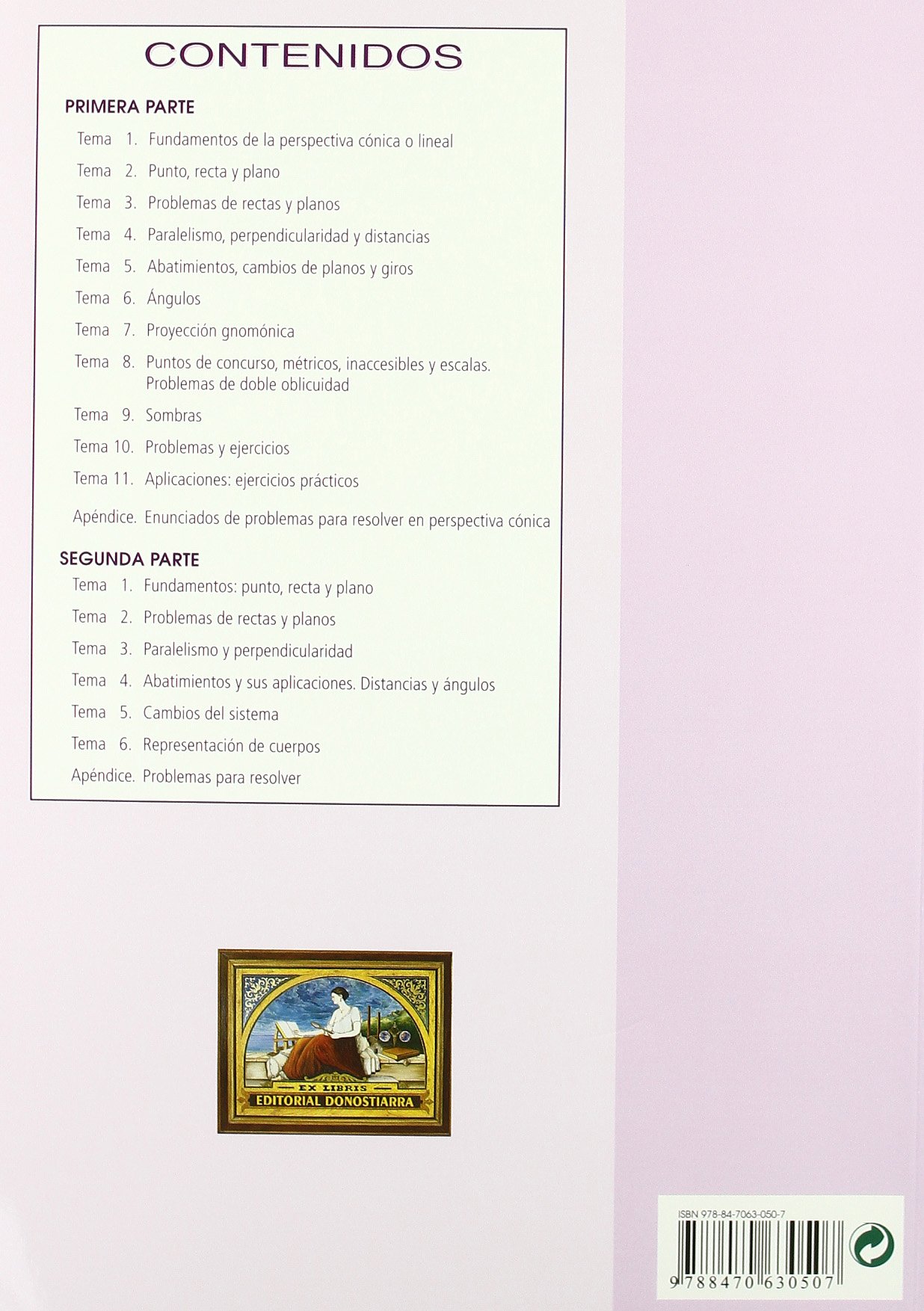 Geometría descriptiva.Tomo V. Sistema Cónico. (SIN COLECCION)