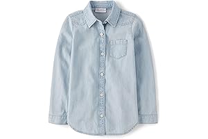 A Touch of Elegance: Girls' Plaid Button-Down Shirts