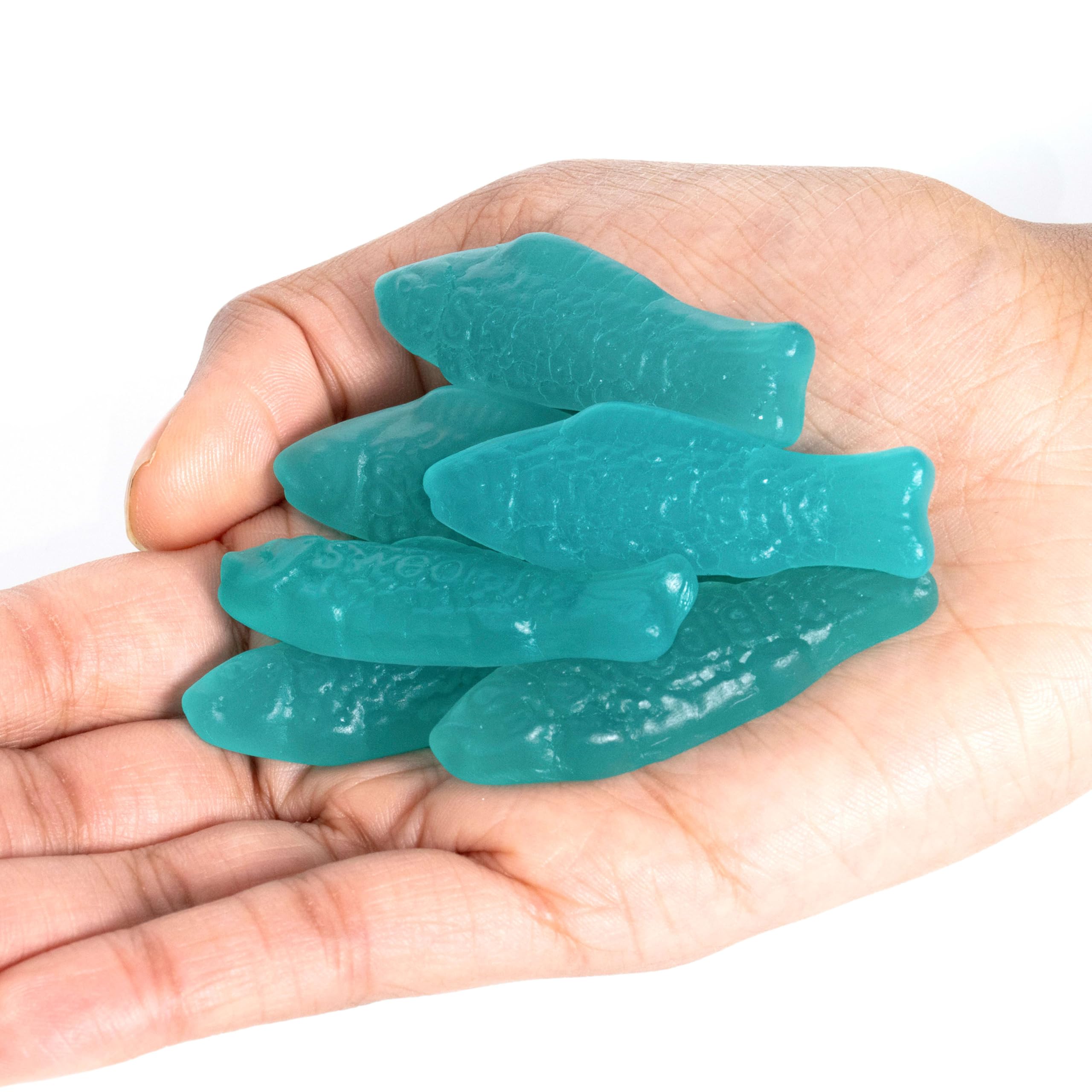 SWEDISH FISH Dulces suaves y esponjosos con limonada de frambuesa azul, dulces sueltos, 340 - 101,8 g bolsa
