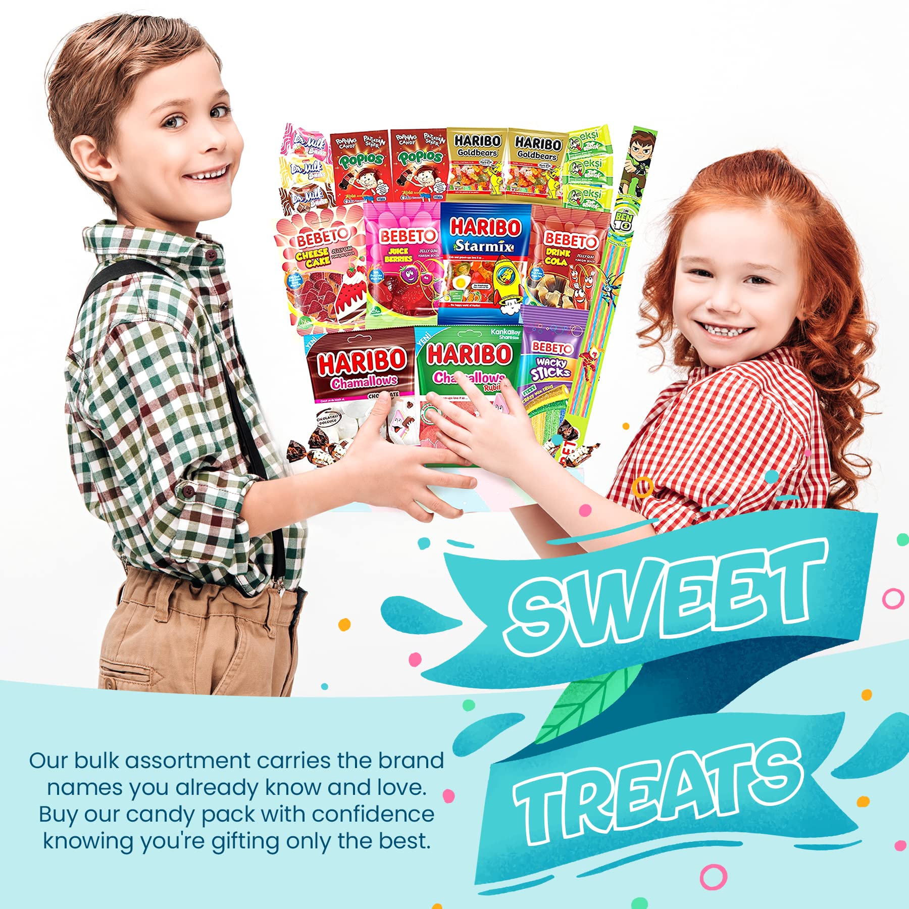 Gummy Fruit Candy Variety Pack Bulk Assortment Snack Box Mixed