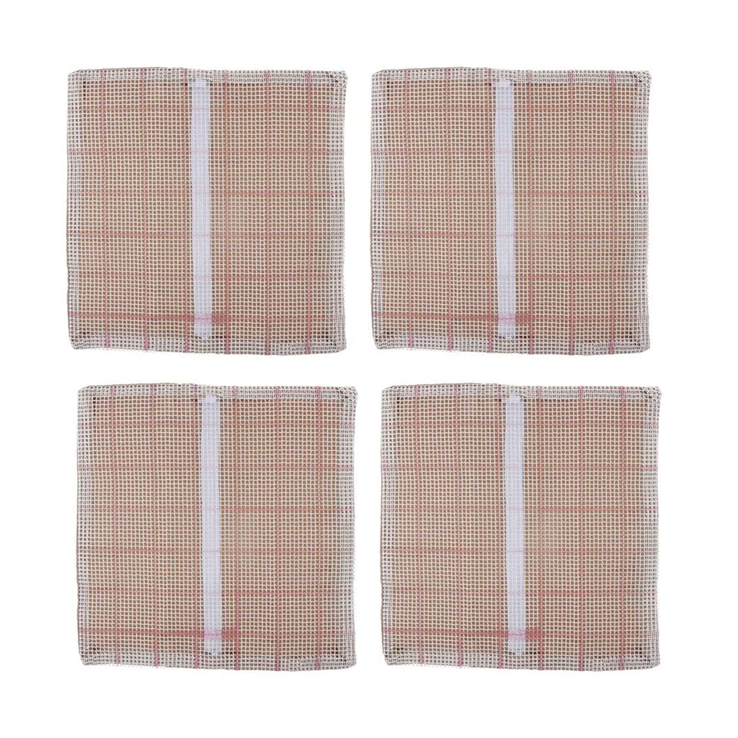 Easnea 37*37Cm Blank Rug Hooking Mesh Canvas For Cushion Pillowcase Rug Carpet Latch Hook Crafts Making Rectangle Free Pattern Needlework Craft Diy Embroidery Crafts - 37X37cm