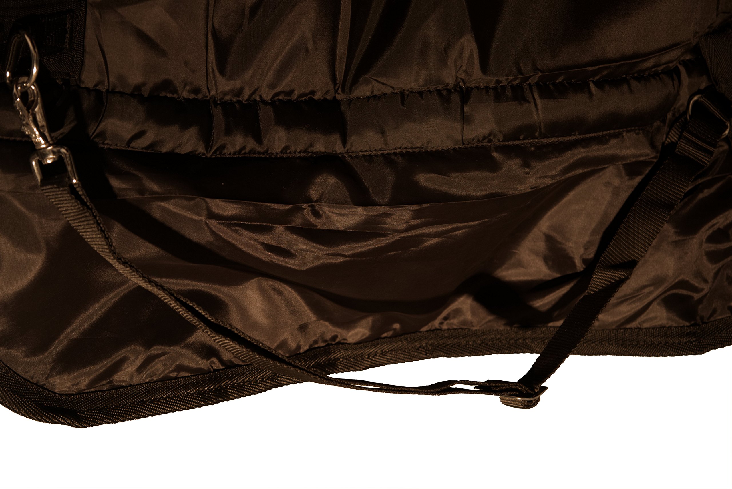 Pferdedecke Winter Ripstop 1200D 400g Füllung hoher Nackenschutz Orange/Schwarz
