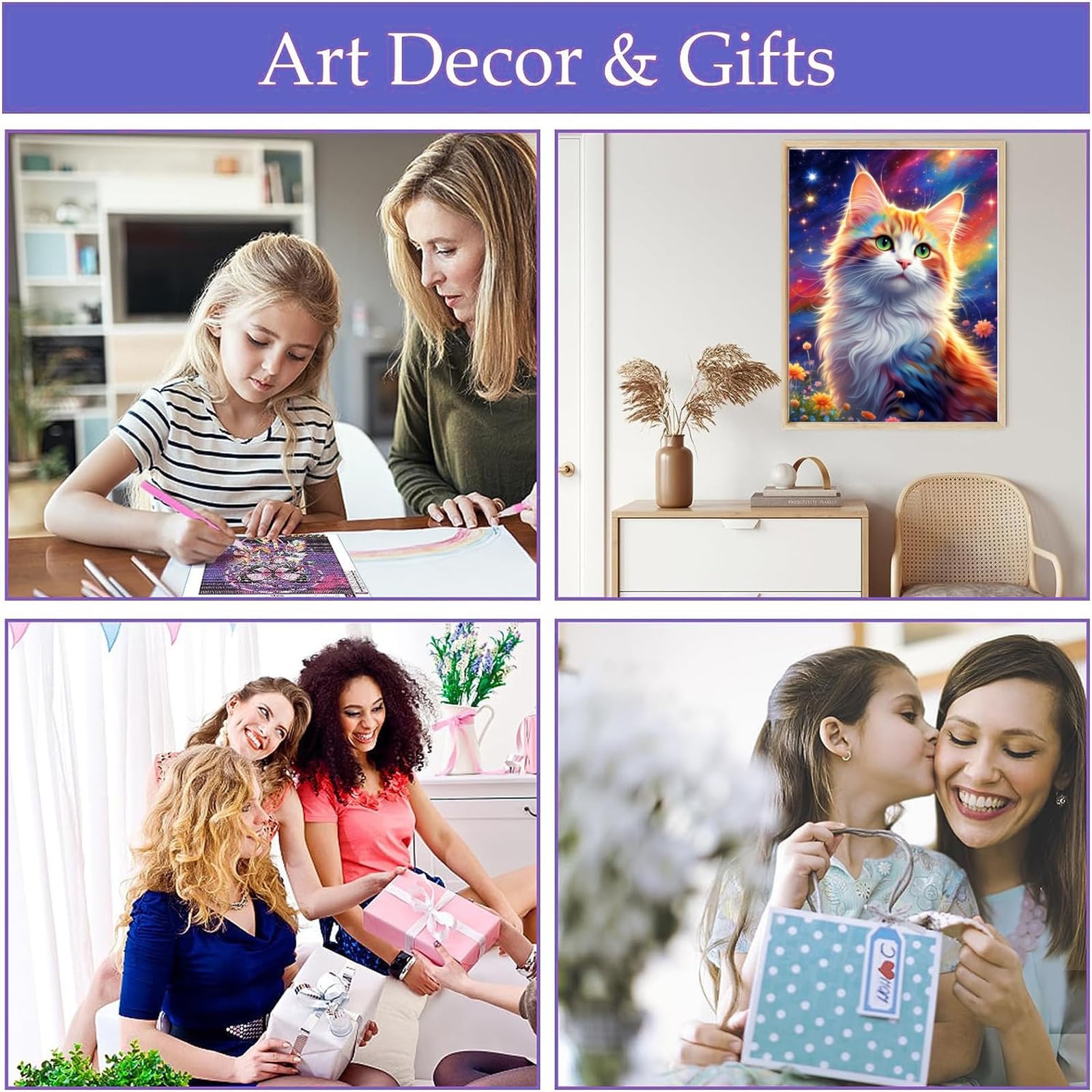 5D Diamond Art Painting bloem bladwijzers met vlinder hangers, doe-het