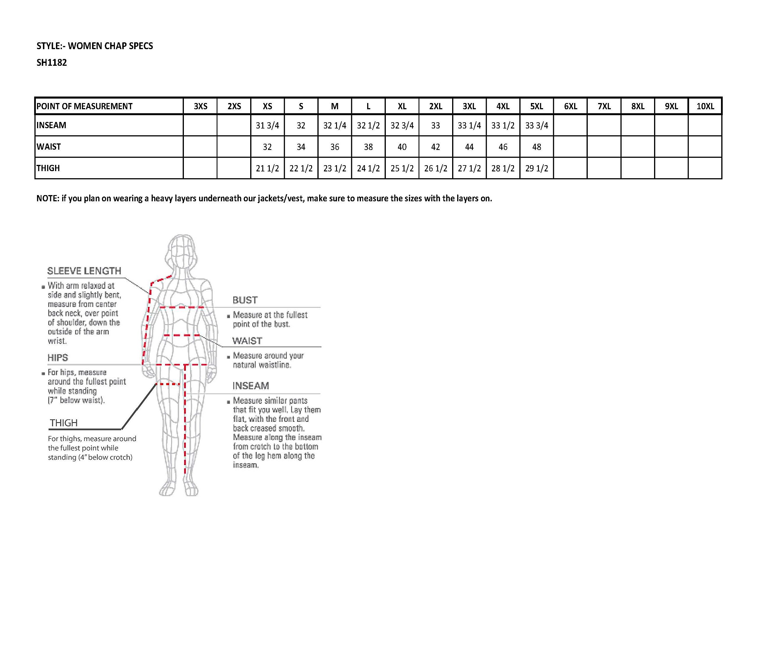 Womens Textile Chap Tribal Embroidery/Reflective Detail