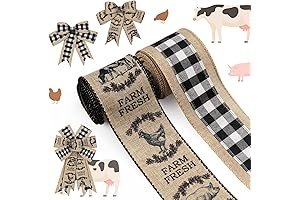 ALIBBON Farmhouse Pig Ribbon (Black/White)
