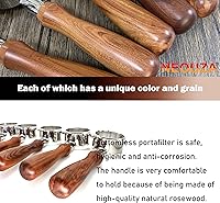 Vista 2 de NEOUZA M10 Portafilter Mango de palisandro Máquina de café expreso Mango de madera Cafetera Cafetera Herramientas Accesorios para Barista