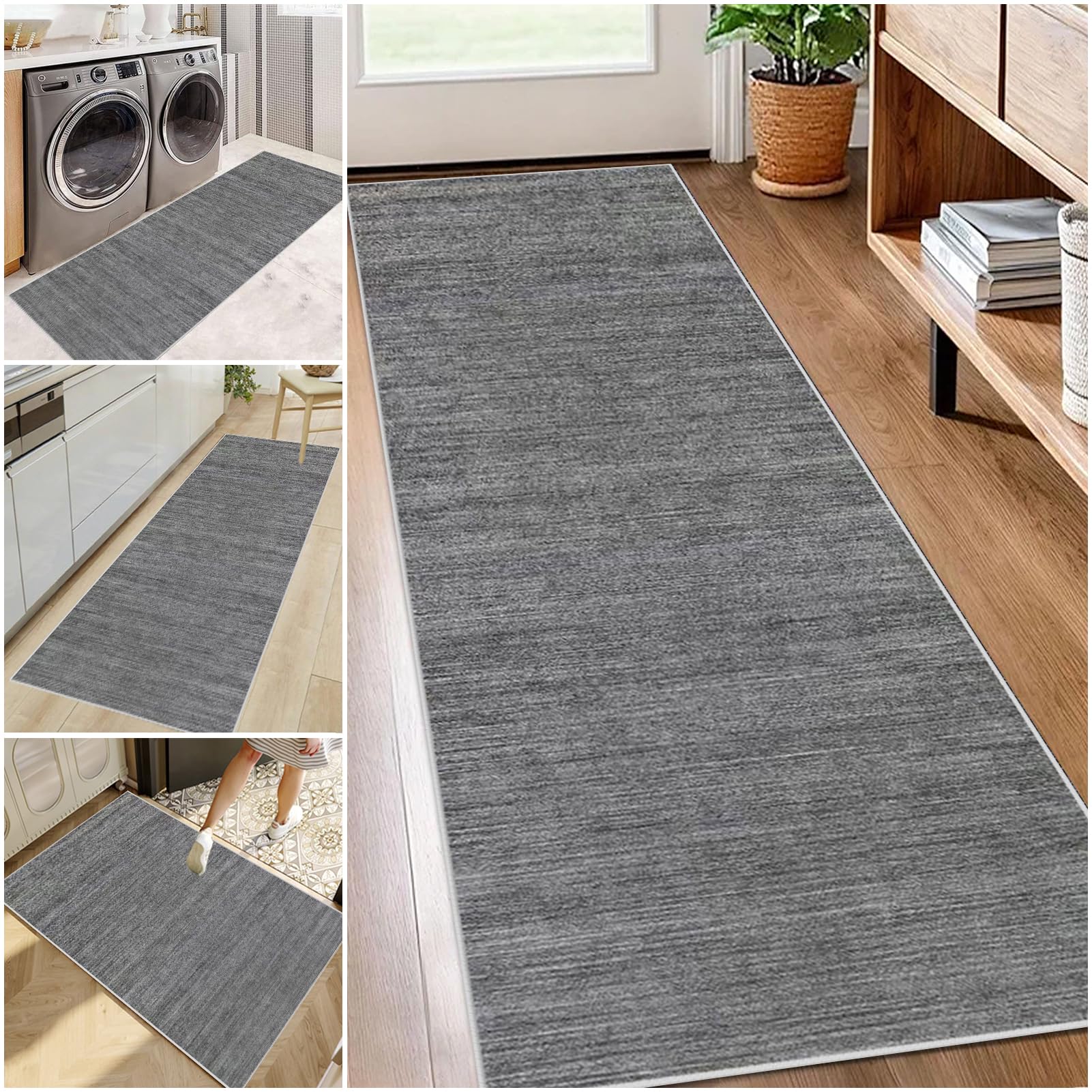 Lzrexnvofxg Color-088 Hallway Runner Rug 40 X 200 Cm Non Slip Long Carpet Runner For Kitchen Area Runner Rugs Washable Kitchen Runner Mat Narrow Rugs Low Pile Rugs Runner For Hallway, Entryway, Bedroom, Laundry Room