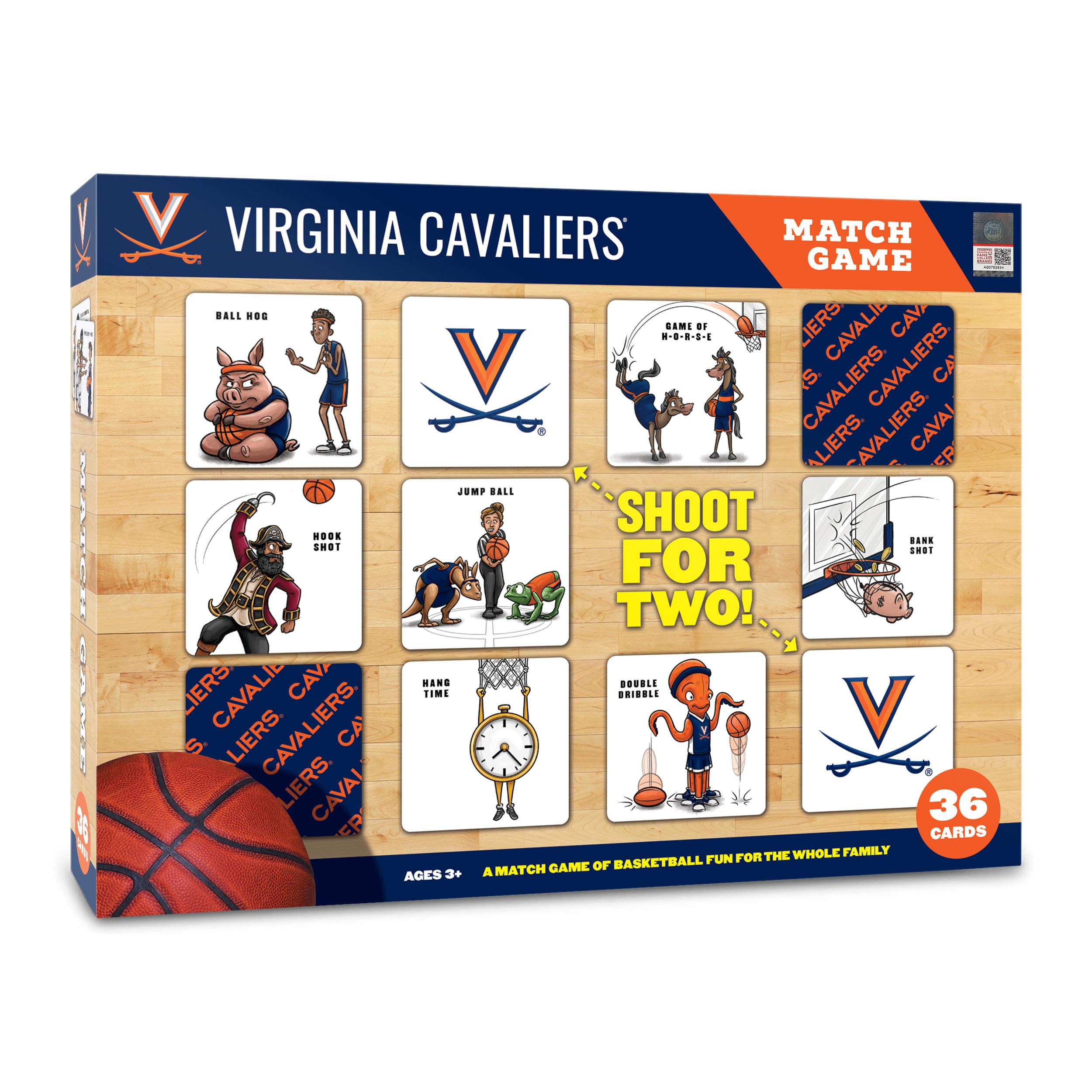YouTheFan NCAA Officially-Licensed Memory Match Game - Humorous, Team-Specific, Original Hand-Drawn Artwork, Fun for the Whole Family, for Fans Young and Old
