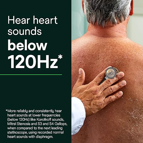 Miniatura 93 de 3M Littmann Classic III - Estetoscopio de monitoreo, acabado arco iris, tubo frambuesa, 27 pulgadas, 5806 Tubo de frambuesa