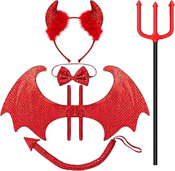 Amazon.com: Spooktacular Creations 5-Piece Halloween Red Devil