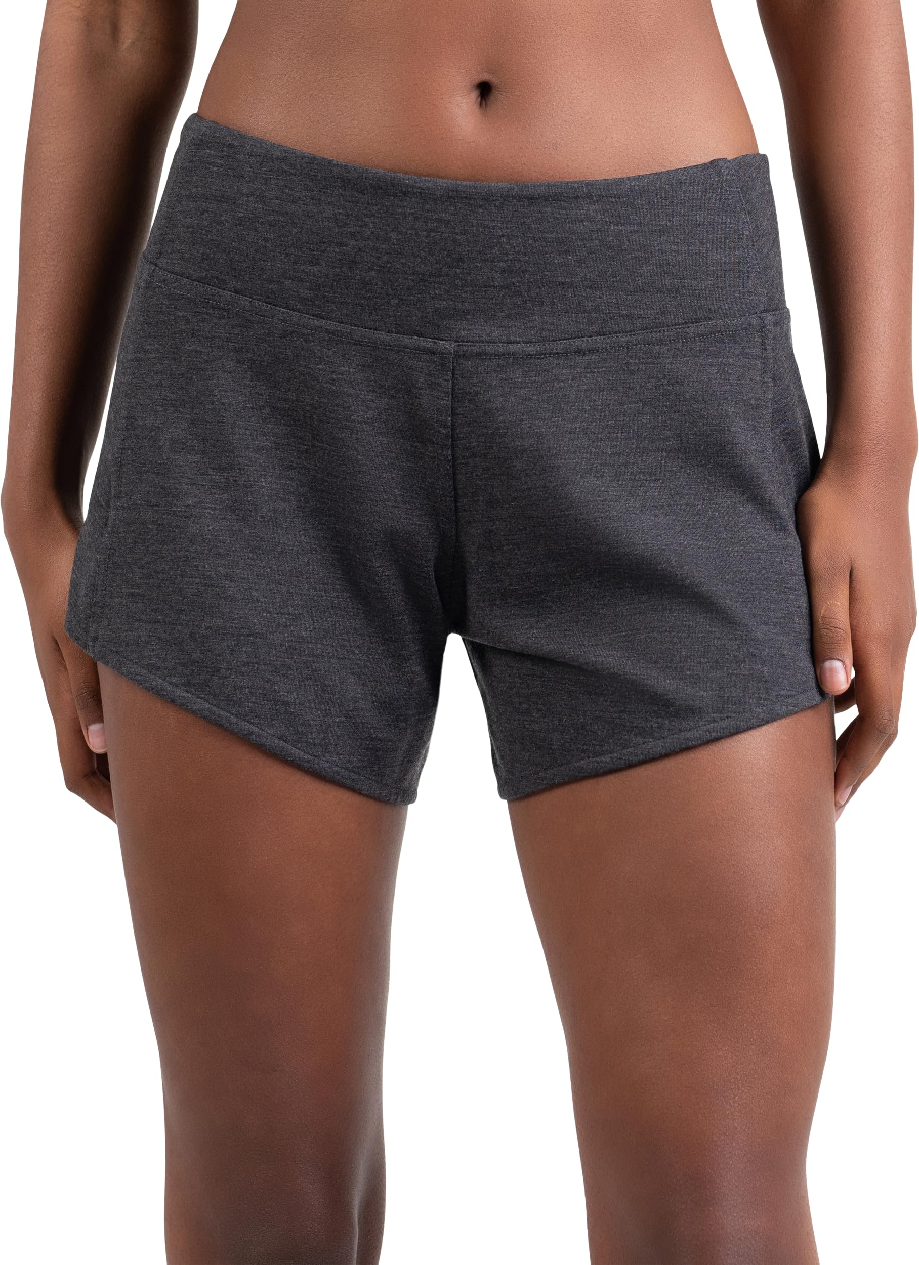 Woolly Clothing CoWomen's Merino Wool Odor-Fighting Athletic Workout Shorts