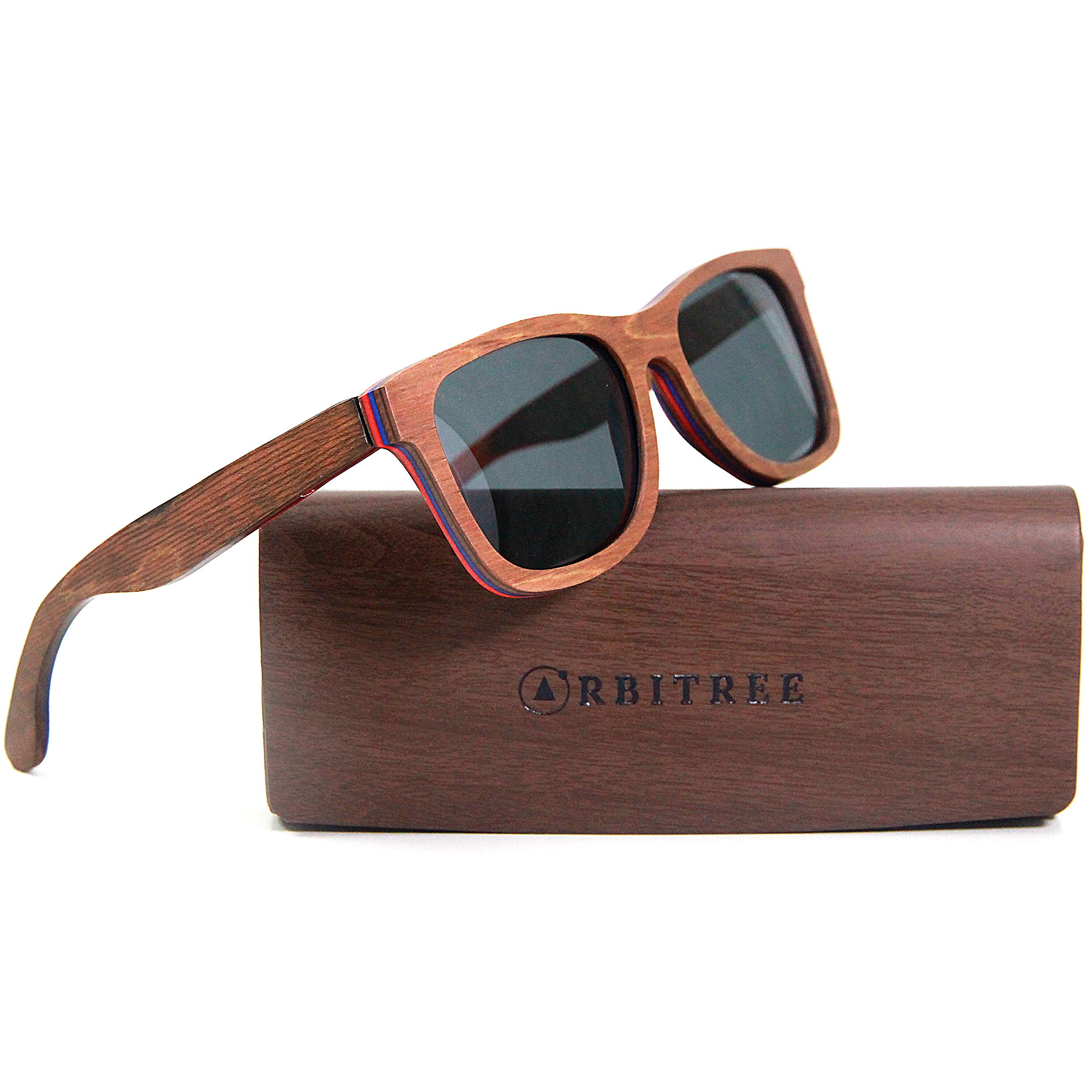 Sonnenbrille aus Holz für Männer und Frauen. Aus 100% Ahornholz