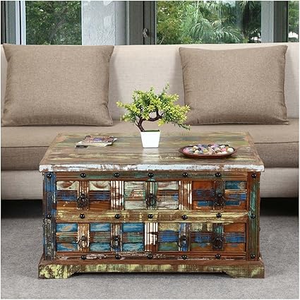 APRODZ Solid Wood Yuruani Stylish Coffee Table for Living Room | Center Table for Home