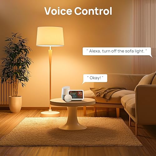 Miniatura 6 de Linkind Matter - Bombilla inteligente, bombillas de luz blanca suave a luz diurna sintonizables, bombillas inteligentes funcionan con Apple Home,