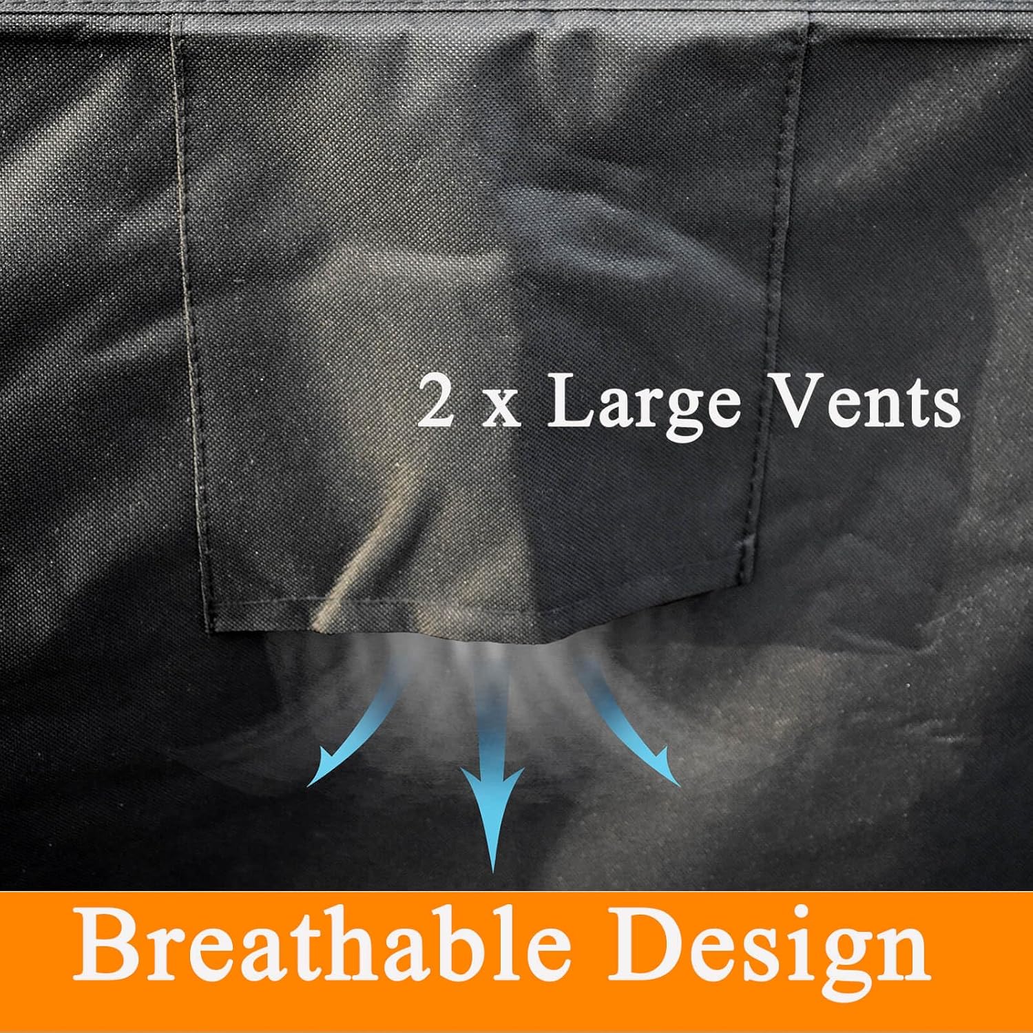 Outdoor Table Cover 55 Inch, Heavy Duty Waterproof Fabric BBQ Cart Cover Compatible with 52-inch Keter Unity XL Portable Outdoor Table, Grill Cart Serving Bar Table Patio Cabinet Cover,55" x 24" x 32"