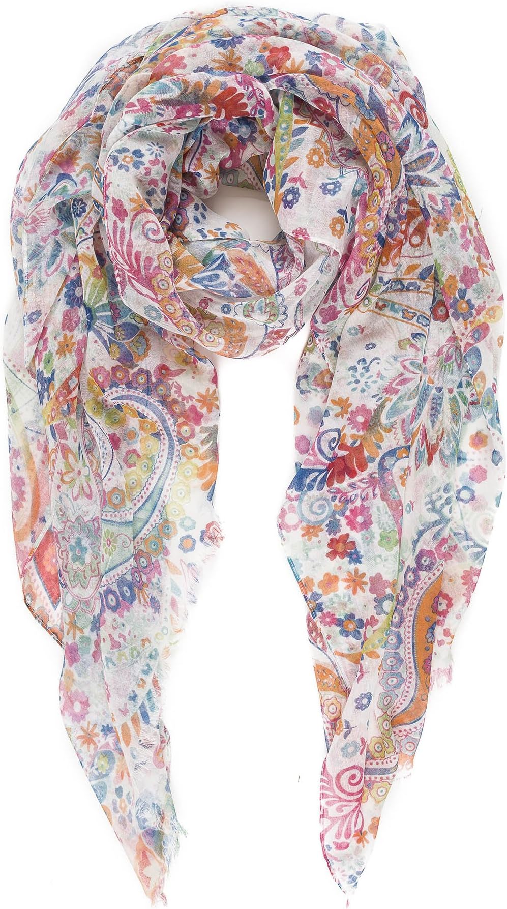 Scarf for Women Lightweight Paisley Fashion for Spring Winter Scarves Shawl Wrap
